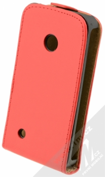 Sligo Elegance flipové pouzdro pro Nokia Lumia 530, Lumia 530 Dual Sim červená (red) zezadu