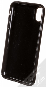 Sligo Liquid Glitter Black Jednorožec ochranný kryt s přesýpacím efektem třpytek pro Apple iPhone XR růžově zlatá (rose gold) zepředu