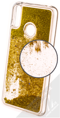 Sligo Liquid Glitter Full ochranný kryt s přesýpacím efektem třpytek pro Huawei Y7 (2019) zlatá (gold)