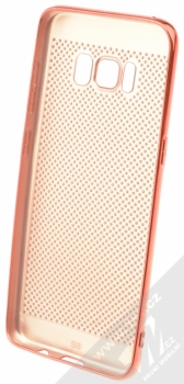 Sligo Luxury pokovený TPU ochranný kryt pro Samsung Galaxy S8 růžově zlatá (rose gold) zepředu