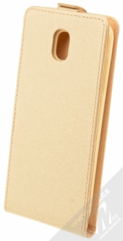 Sligo Plus flipové pouzdro pro Samsung Galaxy J5 (2017) zlatá (gold) zezadu