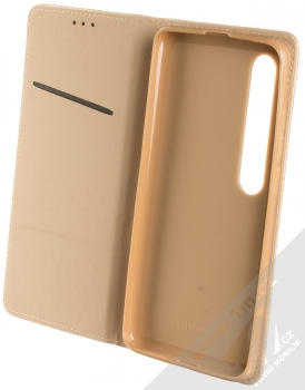 Sligo Smart Magnet Color flipové pouzdro pro Xiaomi Mi 10, Mi 10 Pro zlatá (gold) otevřené