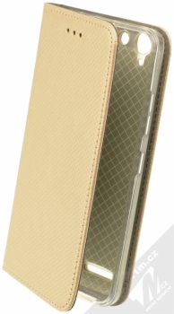 Sligo Smart Magnet flipové pouzdro pro Lenovo Vibe K5, Vibe K5 Plus zlatá (gold)