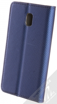 Sligo Smart Magnet flipové pouzdro pro Samsung Galaxy J3 (2017) tmavě modrá (dark blue) zezadu