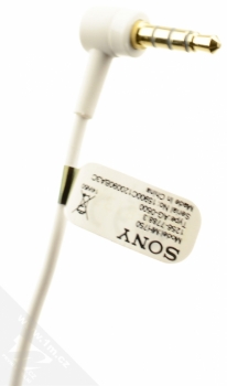 Sony MH750 Stereo headset s konekotrem Jack 3,5mm bílá (white) detail konektor 3,5mm