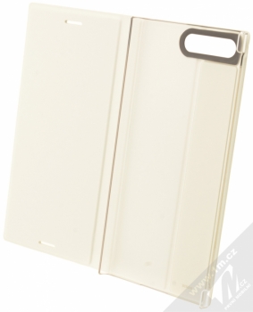 Sony SCSG10 Style Cover Stand originální flipové pouzdro pro Sony Xperia XZ Premium bílá (white) otevřené
