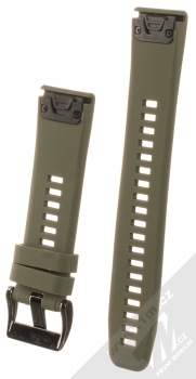 Tactical Diamond Color Strap silikonový pásek na zápěstí s uchycením Garmin QuickFit 22mm armádní zelená (army green) zezadu