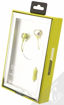 USAMS Ewave sluchátka s mikrofonem a ovladačem zelená (lime green) krabička