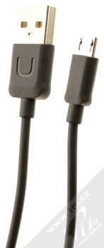 USAMS U-Turn USB kabel s microUSB konektorem černá (black)
