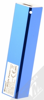 Vakoss TP-2575B PowerBank záložní zdroj 2500mAh pro mobilní telefon, mobil, smartphone modrá (blue) zezadu