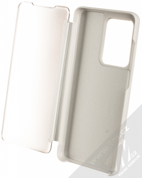 Vennus Clear View flipové pouzdro pro Samsung Galaxy S20 Ultra stříbrná (silver) otevřené