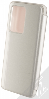 Vennus Clear View flipové pouzdro pro Samsung Galaxy S20 Ultra stříbrná (silver) zezadu