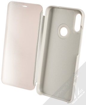 Vennus Clear View flipové pouzdro pro Xiaomi Redmi Note 7 stříbrná (silver) otevřené