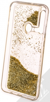 Vennus Liquid Pearl ochranný kryt s přesýpacím efektem třpytek pro Huawei P20 Lite (2019) zlatá (gold) zepředu