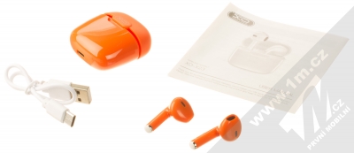 XO X23 TWS Bluetooth stereo sluchátka oranžová (orange) balení