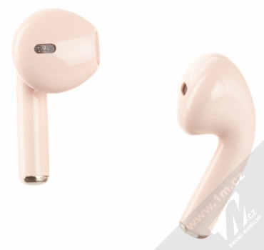 XO X23 TWS Bluetooth stereo sluchátka světle růžová (light pink) zezadu