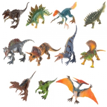 1Mcz 9018 dinosauři s podložkou a příslušenstvím v kufříku 24 dílů vícebarevné (multicolor)