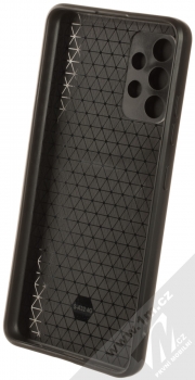 1Mcz Armor CamShield odolný ochranný kryt s držákem na prst pro Samsung Galaxy A32 černá (black) zepředu