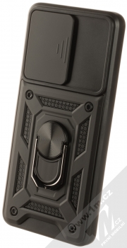1Mcz Armor CamShield odolný ochranný kryt s držákem na prst pro Samsung Galaxy A32 černá (black)