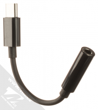 1Mcz AUX audio adaptér z USB Type-C na Jack 3,5mm černá (black)