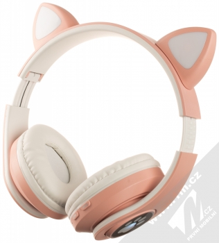 1Mcz B39M Bluetooth stereo sluchátka s oušky a světelnými efekty růžová (pink) maximální náhlavník