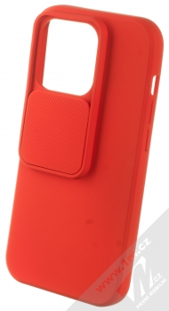1Mcz CamShield Soft ochranný kryt pro Apple iPhone 14 Pro červená (red) otevřené