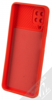 1Mcz CamShield Soft ochranný kryt pro Samsung Galaxy A12, Galaxy M12 červená (red) zepředu