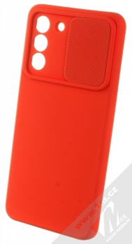 1Mcz CamShield Soft ochranný kryt pro Samsung Galaxy S21 FE červená (red) otevřené