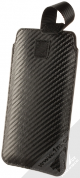 1Mcz Carbon Pocket 6XL PLUS pouzdro kapsička černá (black) rozepnuté