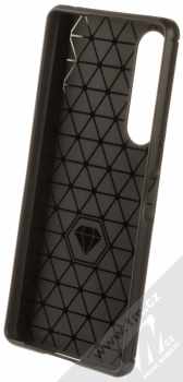 1Mcz Carbon TPU ochranný kryt pro Sony Xperia 1 V černá (black) zepředu