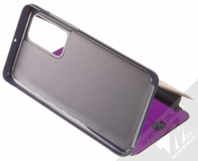 1Mcz Clear View flipové pouzdro pro Huawei P40 fialová (purple) stojánek