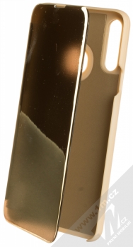1Mcz Clear View flipové pouzdro pro Samsung Galaxy A20s zlatá (gold)