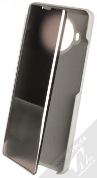 1Mcz Clear View flipové pouzdro pro Xiaomi Mi 10T Lite 5G stříbrná (silver)