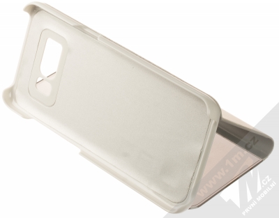 1Mcz Clear View Square flipové pouzdro pro Samsung Galaxy S8 stříbrná (silver) stojánek