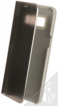 1Mcz Clear View Square flipové pouzdro pro Samsung Galaxy S8 stříbrná (silver)