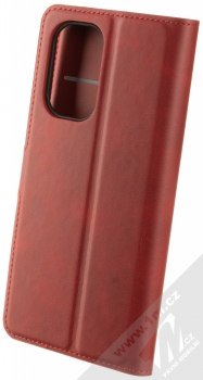 1Mcz Dawn Book flipové pouzdro pro Xiaomi Mi 11i, Poco F3 tmavě červená (dark red) zezadu