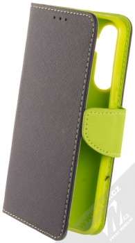 1Mcz Fancy Book flipové pouzdro pro Samsung Galaxy A54 5G modrá limetkově zelená (blue lime)