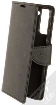 1Mcz Fancy Book flipové pouzdro pro Samsung Galaxy S21 Plus černá (black)