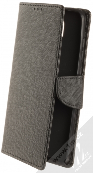 1Mcz Fancy Book flipové pouzdro pro Xiaomi Redmi Note 9 černá (black)