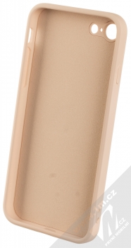 1Mcz Grip Ring Skinny ochranný kryt s držákem na prst pro Apple iPhone 7, iPhone 8, iPhone SE (2020), iPhone SE (2022) světle růžová (powder pink) zepředu
