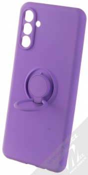 1Mcz Grip Ring Skinny ochranný kryt s držákem na prst pro Samsung Galaxy A04s, Galaxy A13 5G fialová (violet) držák
