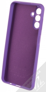 1Mcz Grip Ring Skinny ochranný kryt s držákem na prst pro Samsung Galaxy A04s, Galaxy A13 5G fialová (violet) zepředu