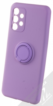 1Mcz Grip Ring Skinny ochranný kryt s držákem na prst pro Samsung Galaxy A13 4G fialová (violet)
