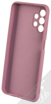 1Mcz Grip Ring Skinny ochranný kryt s držákem na prst pro Samsung Galaxy A13 4G purpurová (purple) zepředu