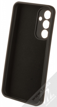 1Mcz Grip Ring Skinny ochranný kryt s držákem na prst pro Samsung Galaxy A54 5G černá (black) zepředu