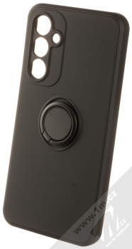 1Mcz Grip Ring Skinny ochranný kryt s držákem na prst pro Samsung Galaxy A54 5G černá (black)