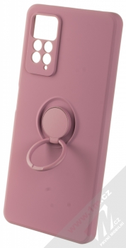 1Mcz Grip Ring Skinny ochranný kryt s držákem na prst pro Xiaomi Redmi Note 11 Pro 4G (Global version), Redmi Note 11 Pro 5G (Global version) purpurová (purple) držák