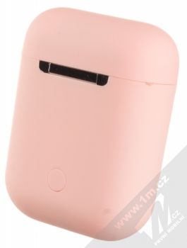 1Mcz i12 inPods Macaron TWS Bluetooth stereo sluchátka růžová (pink) nabíjecí pouzdro zezadu