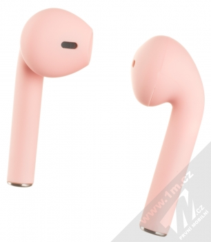 1Mcz i12 inPods Macaron TWS Bluetooth stereo sluchátka růžová (pink) zezadu