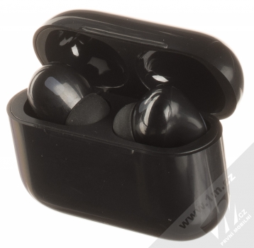 1Mcz i20 AirPro TWS Bluetooth stereo sluchátka černá (black) nabíjecí pouzdro se sluchátky